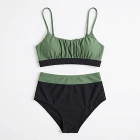 بیکینی زنانه Cupshe مدل Color Block Ruched