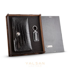 ست هدیه چرم یلسان مدل رادیس کد NHL-GC-062