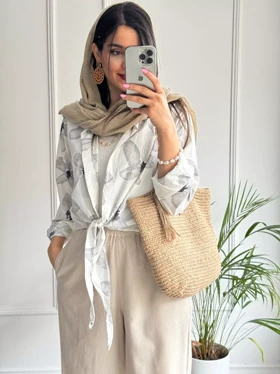 شومیز گره‌ای کاتلین 🌸