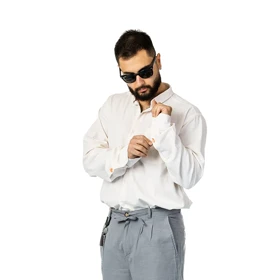 پیراهن لینن مدل نوا کرم برند جاگو Jaago