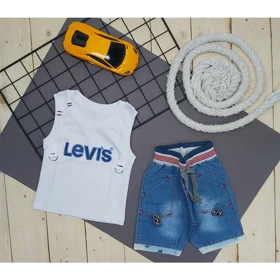 ست تاپ شورت پسرانه LEVIS
