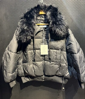 کاپشن زنانه وارداتی کوتاه خزدار