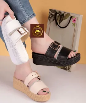 صندل دمپایی نگینی لژدار زنانه