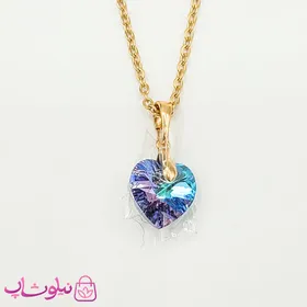 گردنبند ژوپینگ سواروسکی آبی بنفش