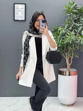 مانتو کتی مازراتی آستین سه دکمه