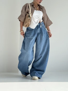 شلوار جین بگ ZARA ORIGINAL