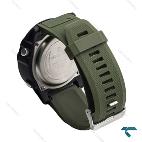 ساعت هامر مردانه دیجیتالی مشکی بند رابر سبز Hummer-6875-U