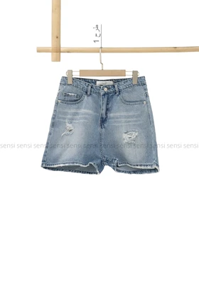 شلوارک جین دمپا اسلوچی کد1005733