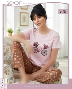 تیشرت و شلوار سایز نرمال sexen کد 13299