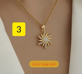 گردنبند زنانه استیل طرح طلا