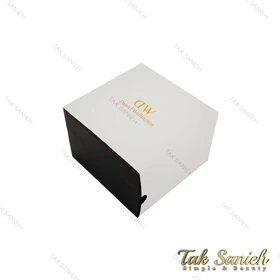 ساعت زنانه DW مستطیلی حصیری سیلور صفحه سبز DW-6714-L