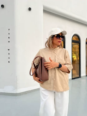 شومیز آستین کوتاه Vera کد 1018