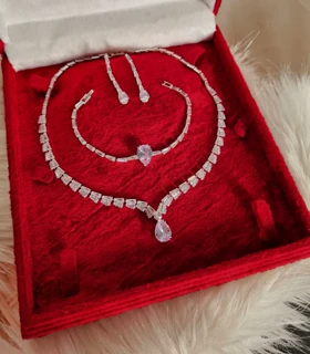 سرویس جواهری نگین اشکی S50