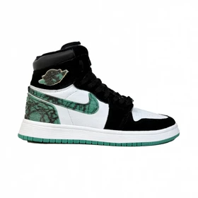 کتانی اسپرت مردانه مدل نایک ایرجردن1 ساق‌دار Nike Air jordan1 رنگ سفید سبز کد 51399