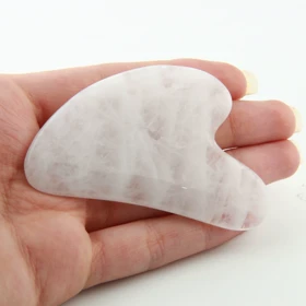 ماساژور دستی صورت مدل گواشا (سفید رگه دار)