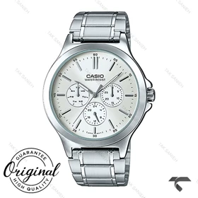 ساعت کاسیو مردانه MTP-V300D-7A فول دیت نقره ای Casio-10418-G