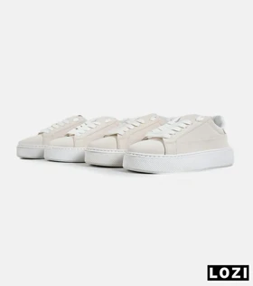 کفش اسنیکرزمردانه کرم PULL & BEAR