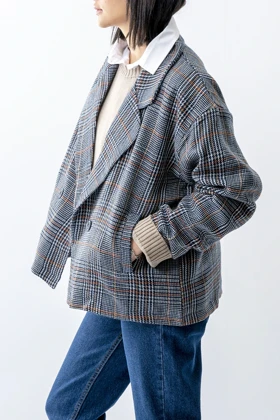 کت بیسیک یقه برگردان زنانه