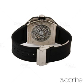 ساعت هابلوت مردانه کهکشانی چند ضلعی سیلور مشکی 105366