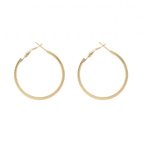 گوشواره زنانه حلقه‌ای مدل خطی