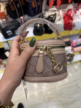 مینی بگ دخترانه باکسی کوچ (نسکافه قهوه ای)