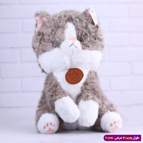 عروسک پولیشی گربه ملوس کد 6602/46 (طوسی)
