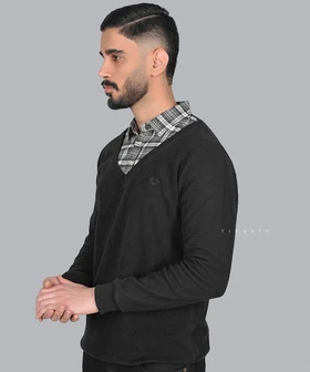 پلیور مردانه یقه هفت و دولایه 2036