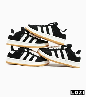 کفش کتانی مردانه مشکی سفید ADIDAS Campus