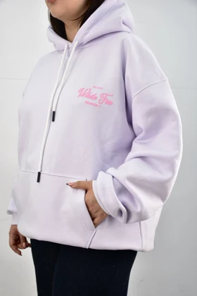 هودی سه نخ داخل کرکی یونیسکس ضخیم white (سفید یاسی)