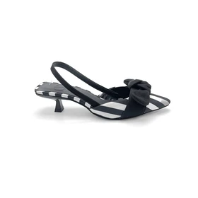 کفش مجلسی زنانه پاشنه‌دار 3 سانت مدل sandal valentino - 0060_B/W