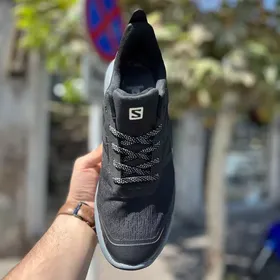 کفش روزمره سالامون مدل OUT pulse GTX ویتنامی ضدآب مشکی فیلی