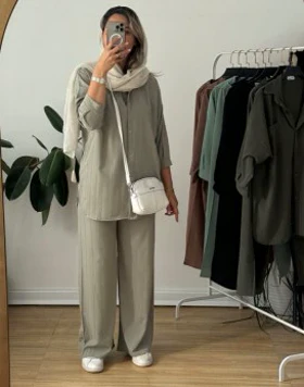 ست مانتو شلوار سیمین