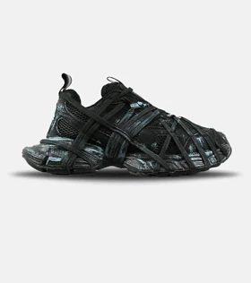 کفش کتانی مردانه مشکی آبی BALENCIAGA 3Xl Exteme Laces مدل 7754