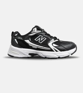 کفش کتانی مردانه و زنانه مشکی سفید NEW BALANCE 530