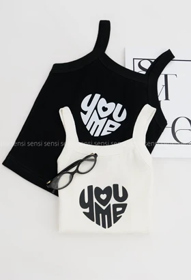 تاپ زنانه کبریتی کشیLOVEکد1006397