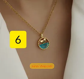 گردنبند طلایی زنانه آویزدار طرح طلا