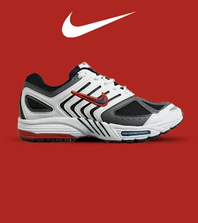 کفش کتانی مردانه و زنانه سفید سرمه ای NIKE Pegasus 2K5 مدل 7330