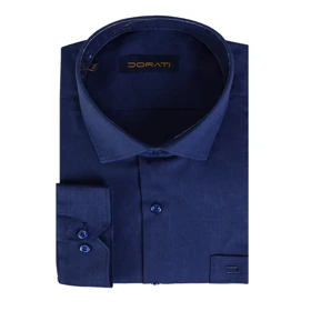 پیراهن رسمی مردانه فلورا سورمه ای