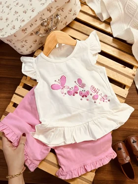 تاپ شلوارک پروانه ها