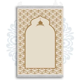 فرشینه از جنس پارچه هازان مخمل ترک طرح سجاده برند دفه کد DSJ 59