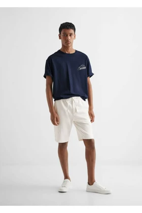 شلوارک سایز بزرگ و برمودا مردانه اورجینال منگوتین mango-teen