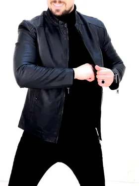 کت چرم 2311 مشکی