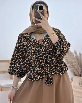 شومیز گره‌ای پلنگی
