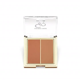پالت رژگونه گلدن رز مدل Iconic Duo رنگ Rosy Bronze شماره 03