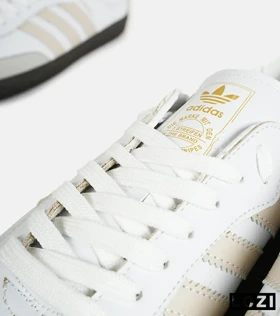 کفش کتانی مردانه و زنانه سفید کرم مشکی ADIDAS Samba مدل 7295