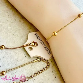 دستبند زنانه استیل مدل توپی کد 110