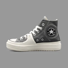 کانورس کانستراکت طوسی ساق‌دار Converse Construct Gray Hightop