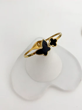 دستبند استیل دخترانه صدف رنگی 841