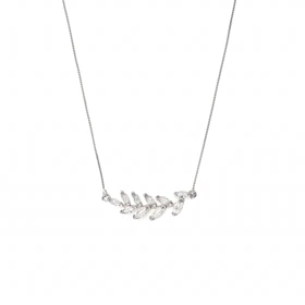 گردنبند نقره برگ زیتون کد 251297