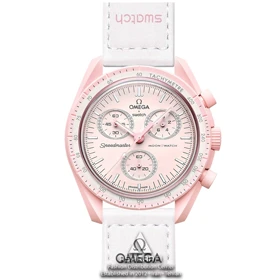 ساعت امگا سواچ صورتی Omega x Swatch Speedmaster VEN-S3